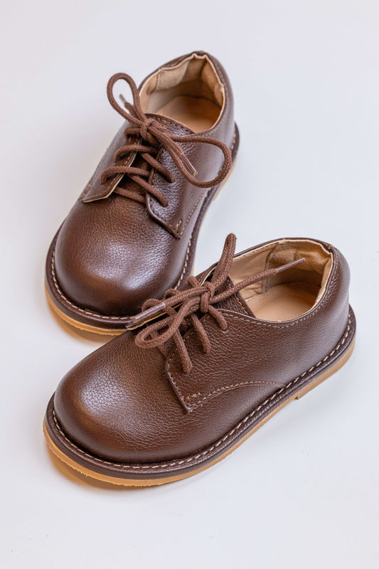 Sapato Infantil Ananás Johnny Couro Café