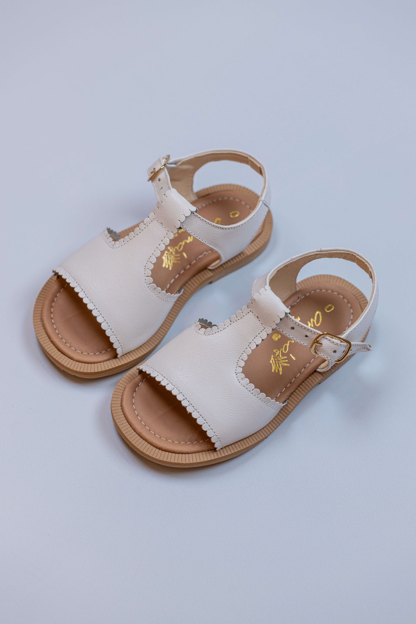 Sandália Infantil Ananás Isla Couro Branco