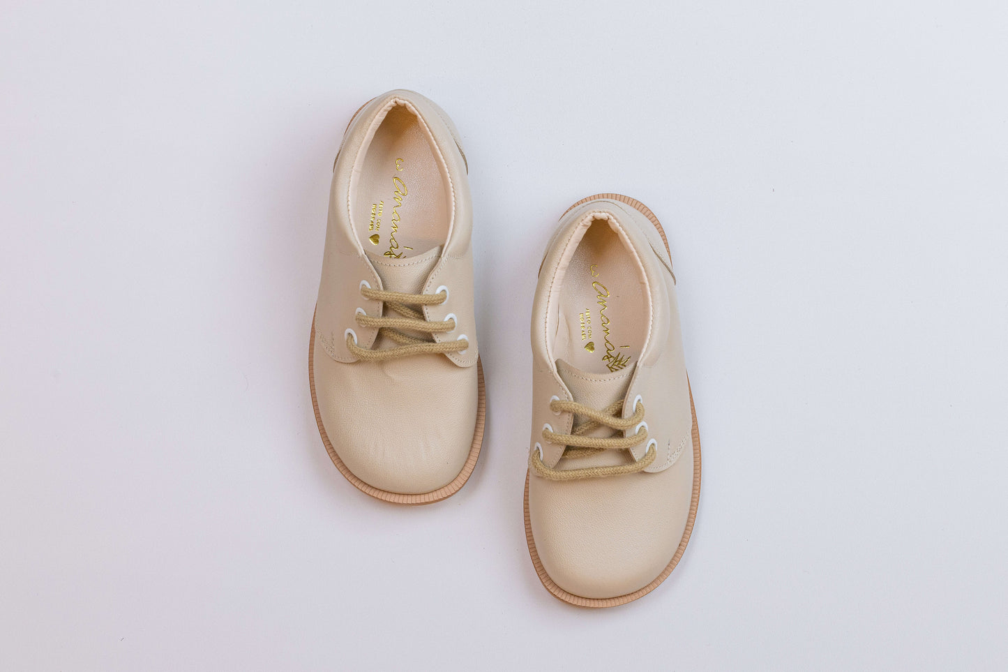 Sapato Infantil Ananás Brogue John Marfim