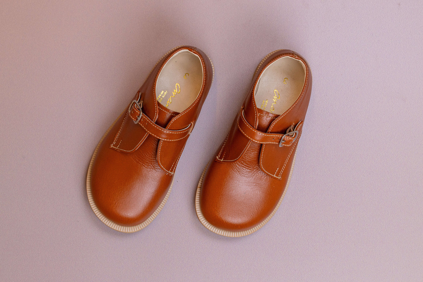 Bota Infantil Ananás Zoe Couro Caramelo