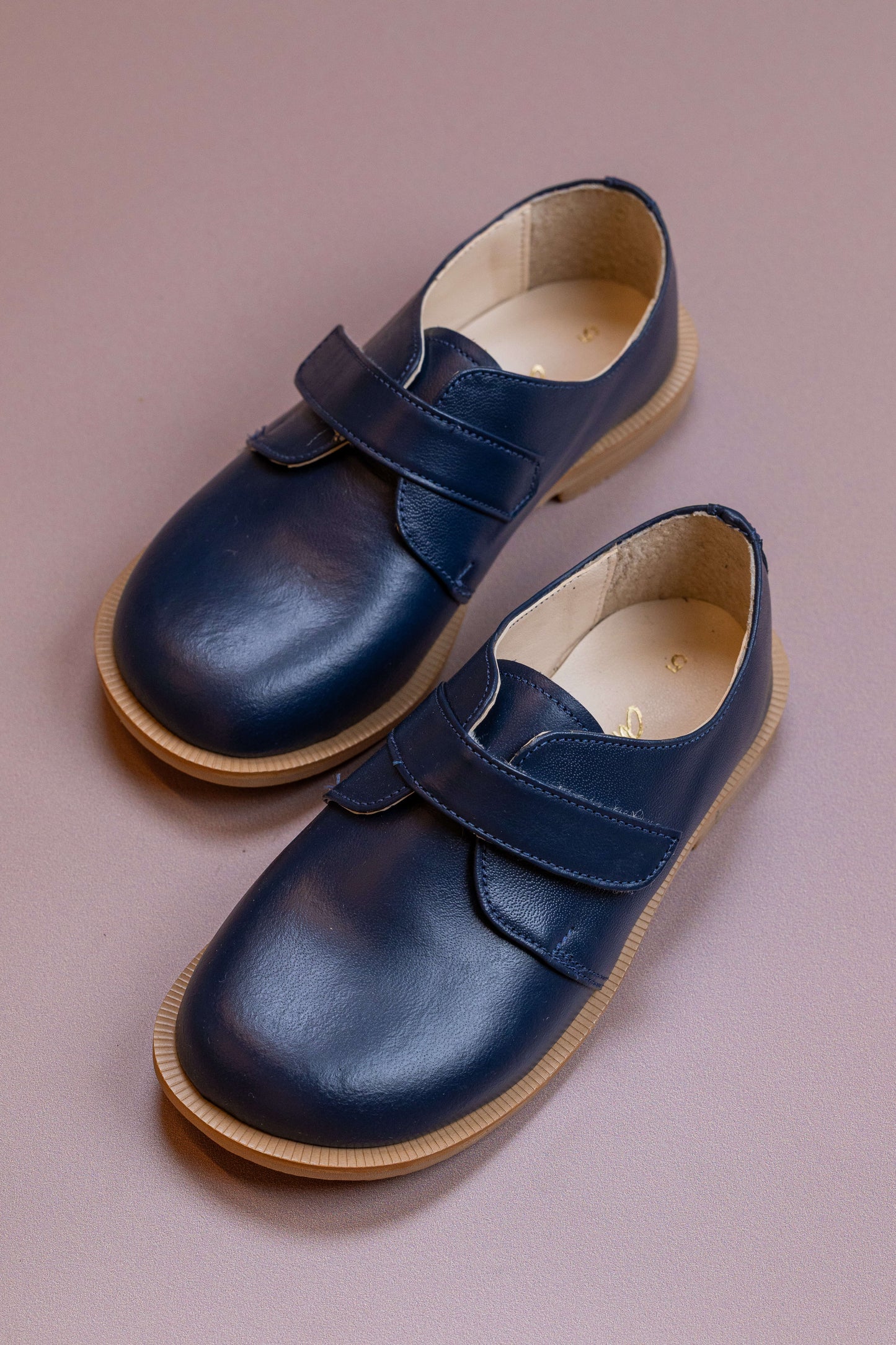 Sapato Infantil Ananás Greg Couro Azul Marinho
