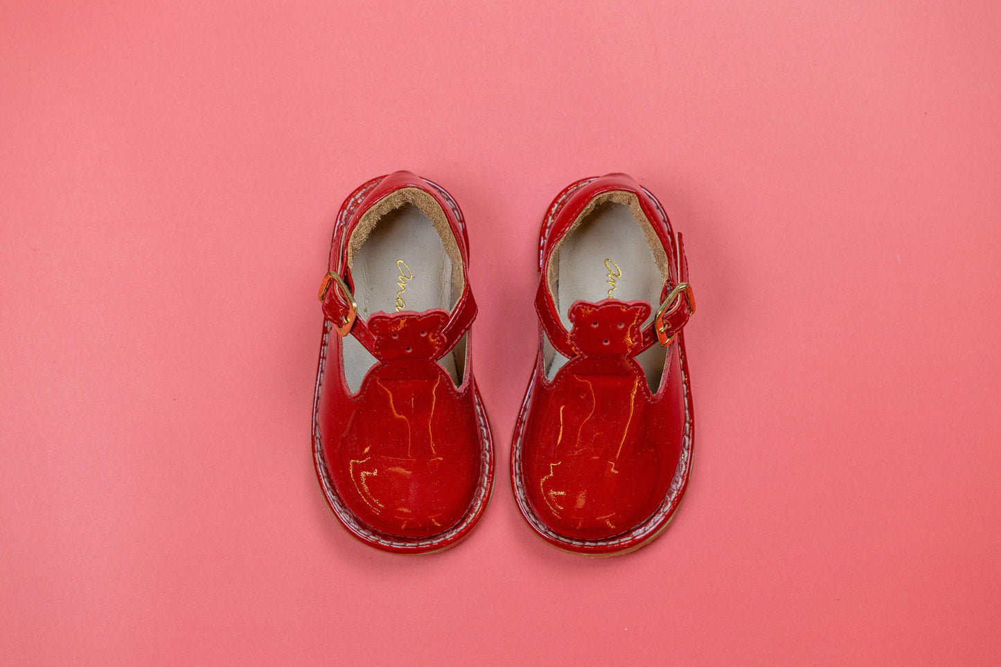 Sapato Infantil Ananás Marco Verniz Vermelho