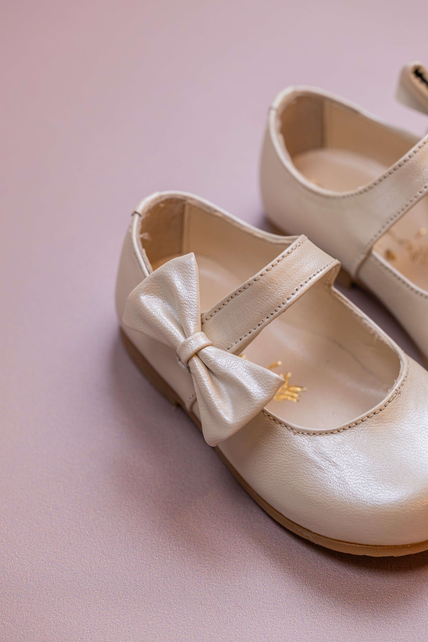 Sapato Infantil Ananás Jess Couro Metalizado Perolado