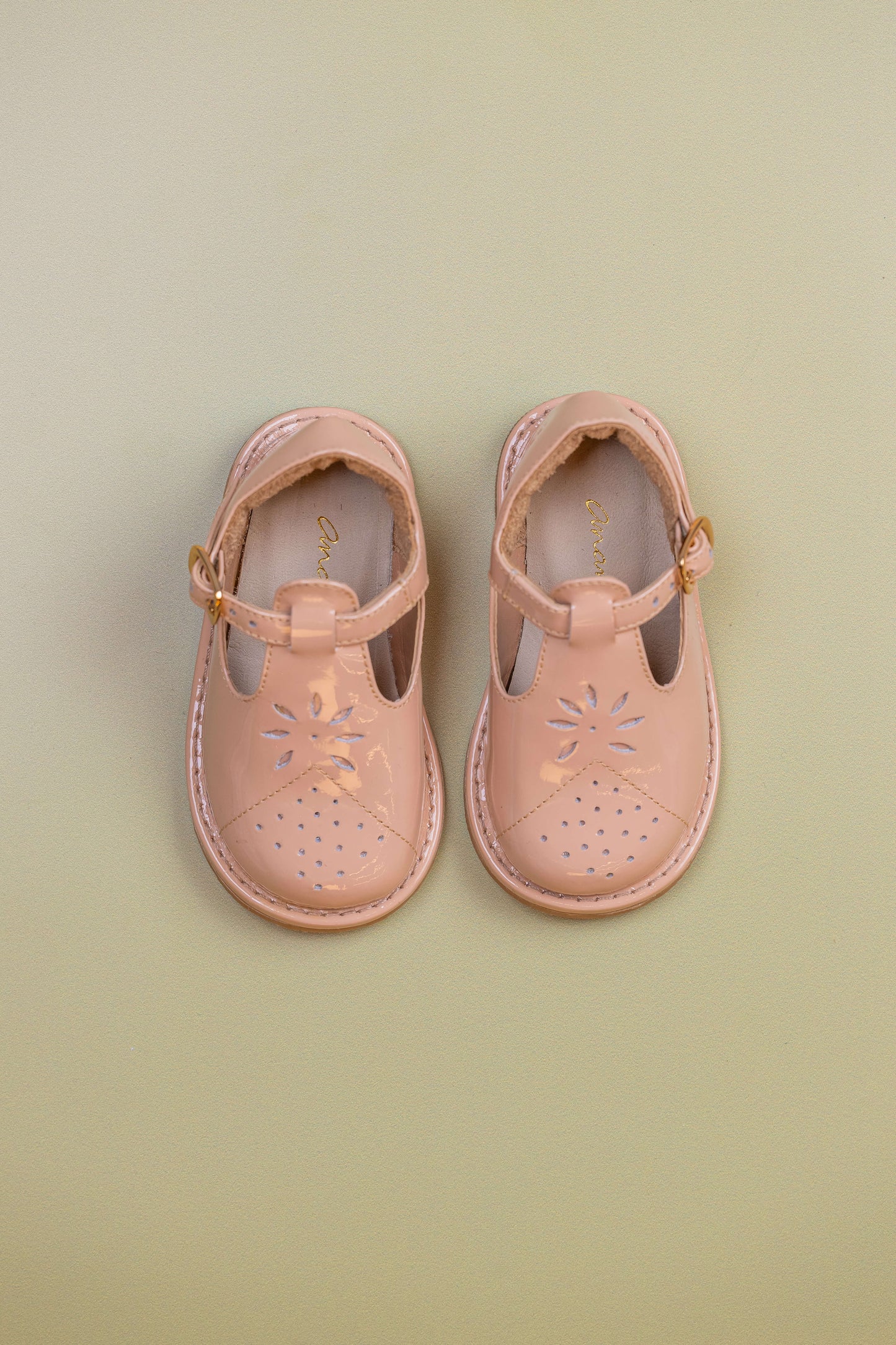Sapato Infantil Ananás Rosie Couro verniz rose