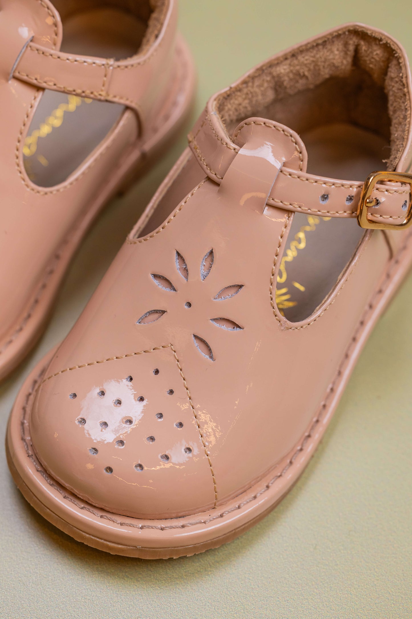 Sapato Infantil Ananás Rosie Couro verniz rose