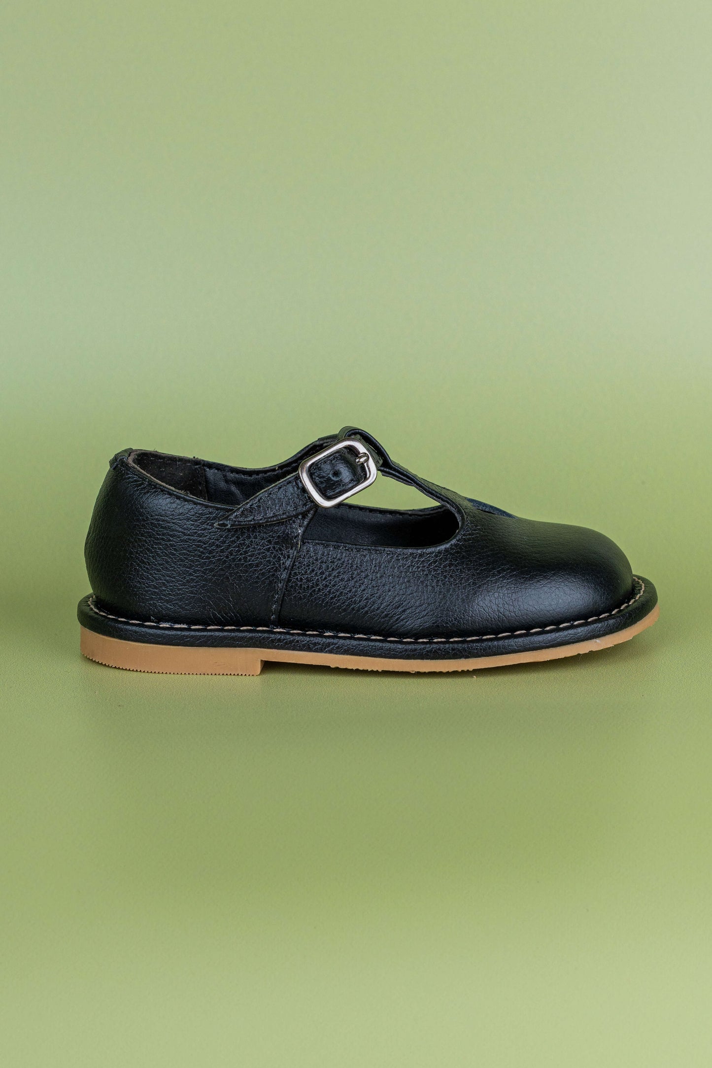 Sapato Infantil Ananás George Coracão Couro Preto