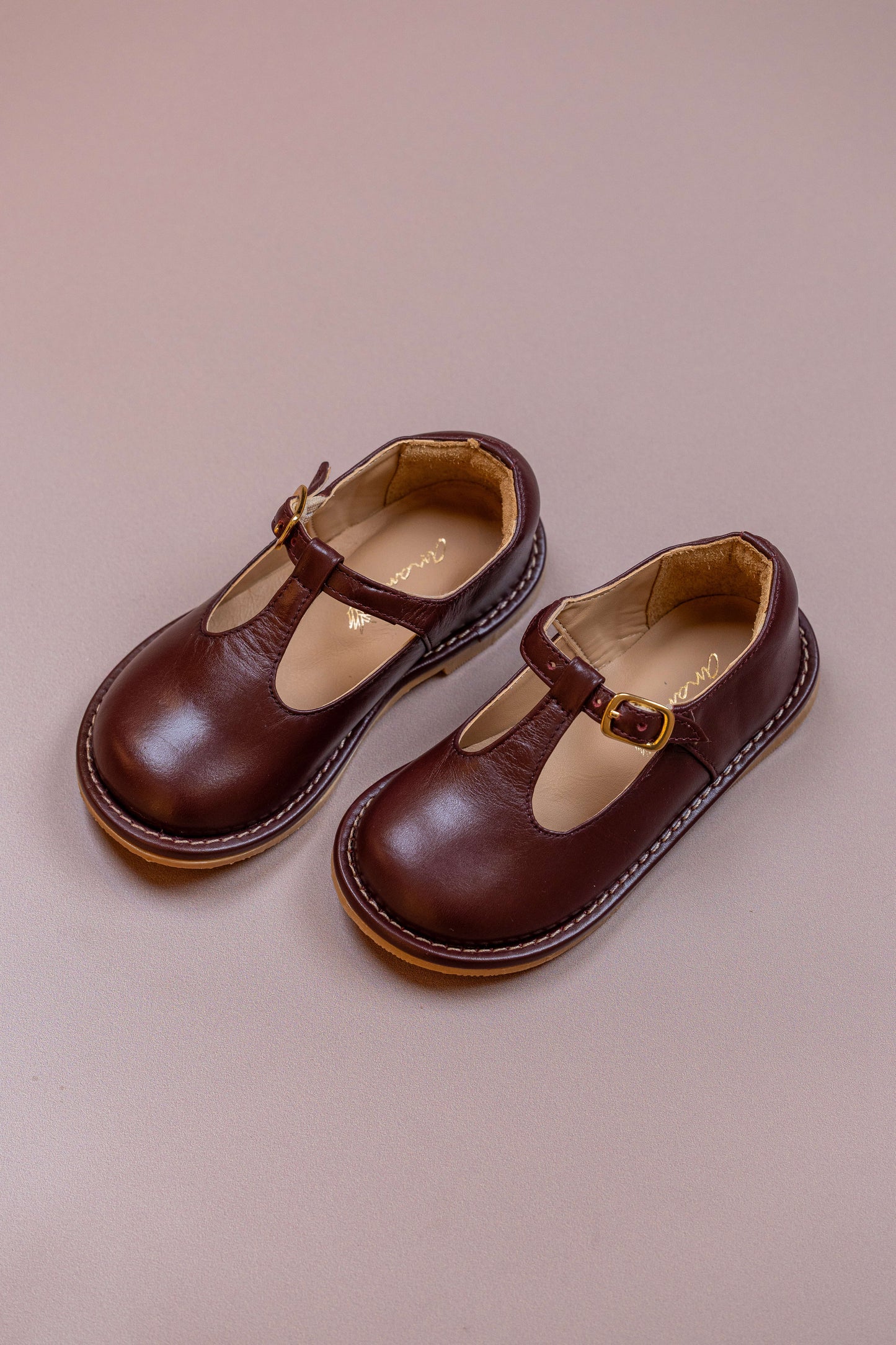 Sapato Infantil Ananás George Couro Burgundy
