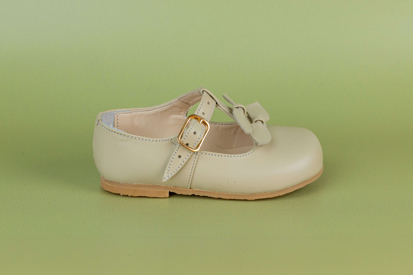 Sapato Infantil Ananás Sylvie Couro Marfim
