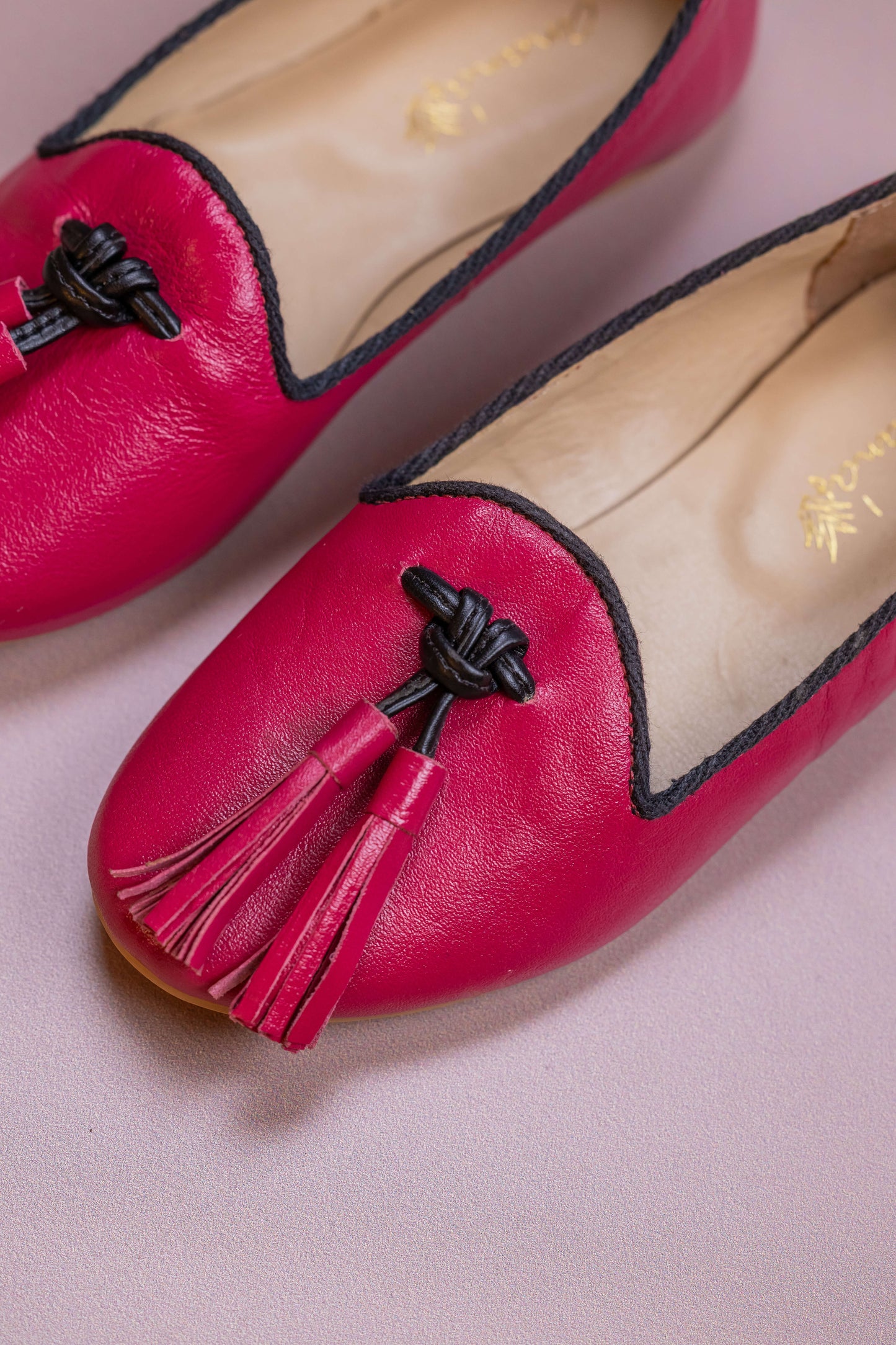 Loafer Infantil Ananás Margot Couro Rosa Pink