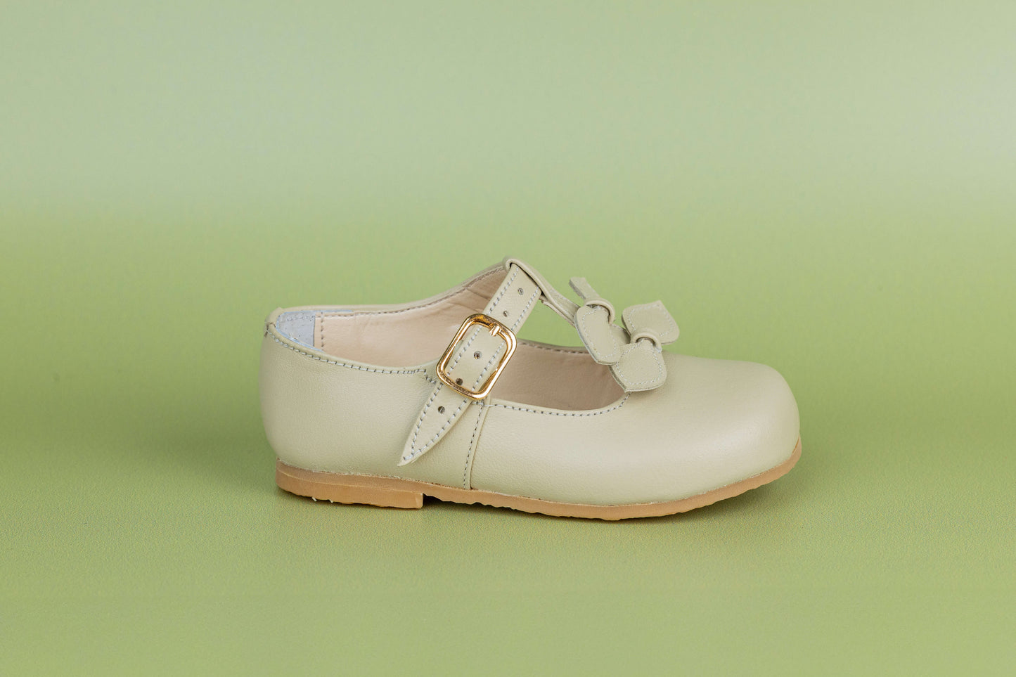 Sapato Infantil Ananás Sylvie Couro Marfim