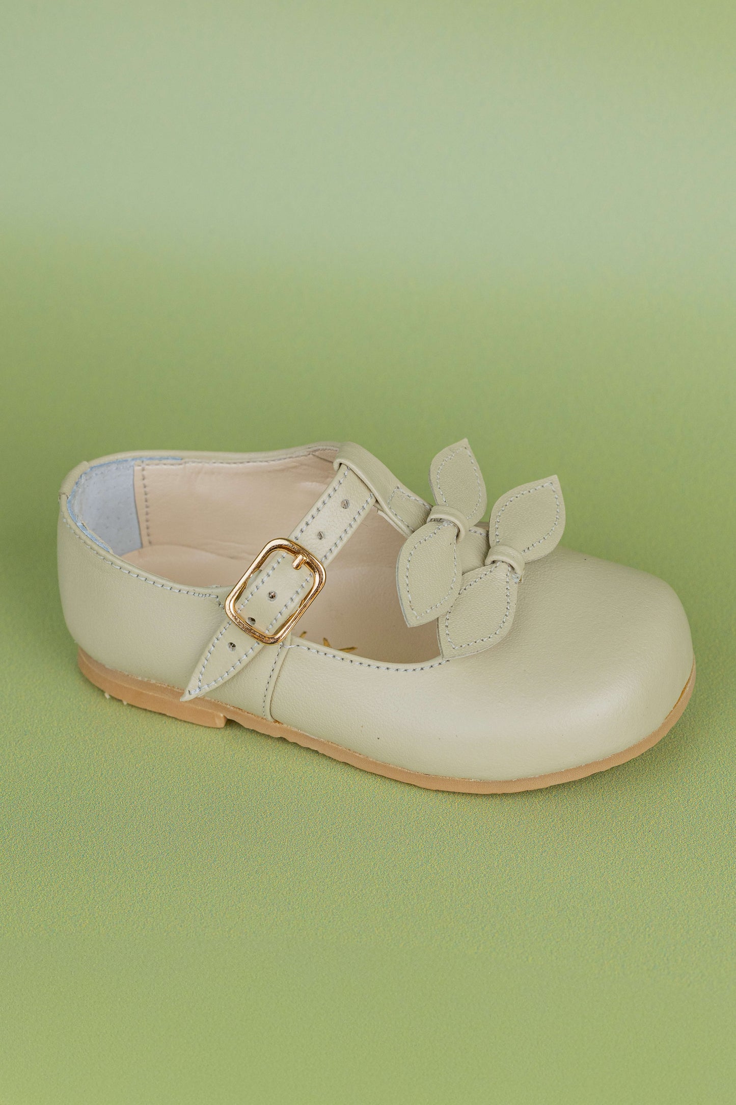 Sapato Infantil Ananás Sylvie Couro Marfim