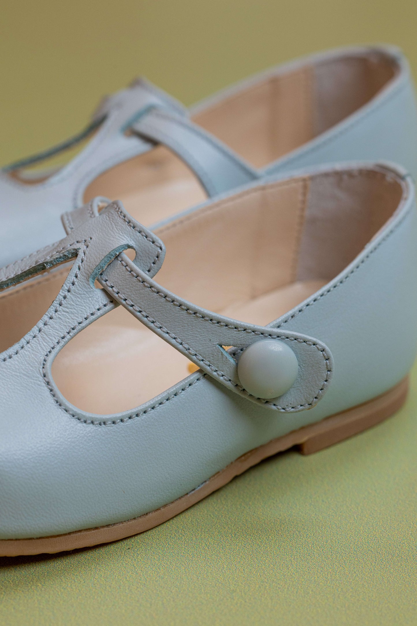 Sapato infantil Ananás Ariel Couro Azul Bebê
