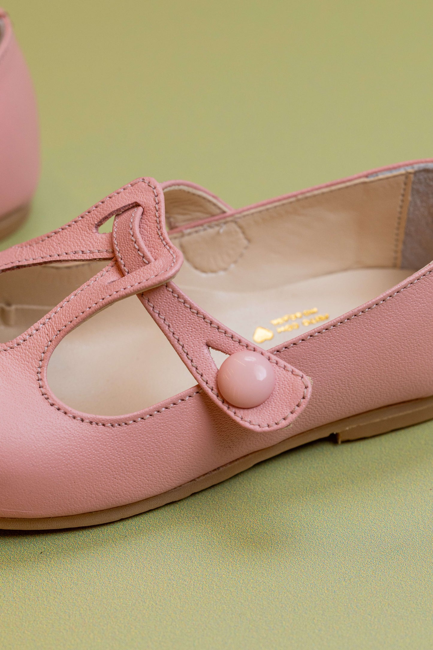 Sapato Infantil Ananás Ariel Couro Rosa Bebê