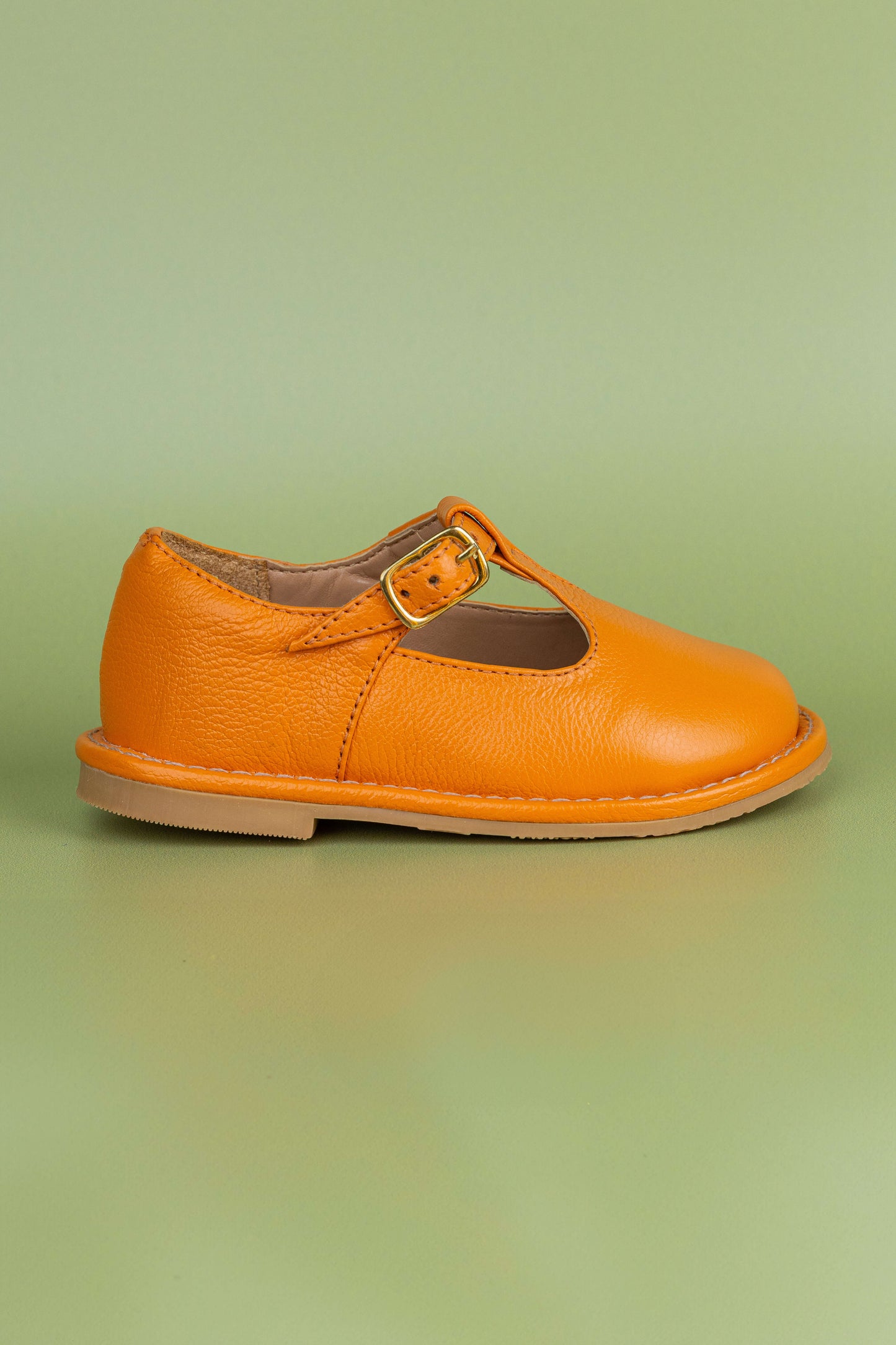 Sapato Infantil Ananás George Couro Tangerina
