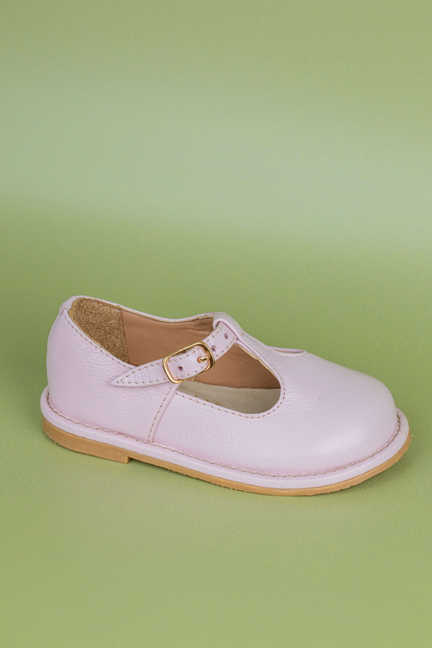 Sapato Infantil Ananás George Couro Rosa Bebê