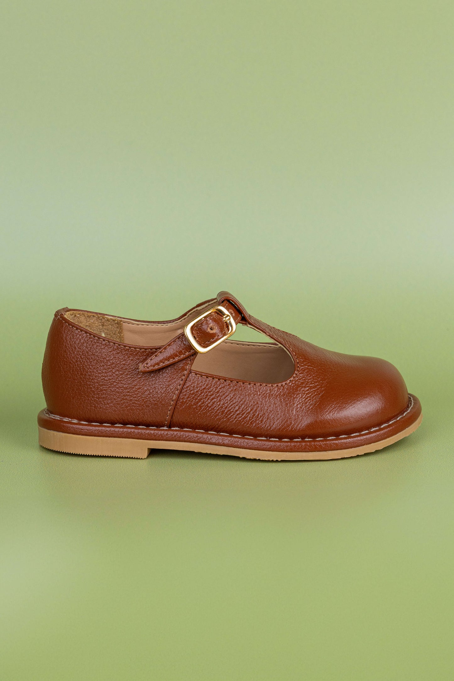 Sapato Infantil Ananás George Couro Caramelo
