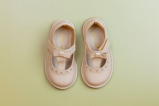 Sapato Infantil Ananás Daphne Couro Marfim