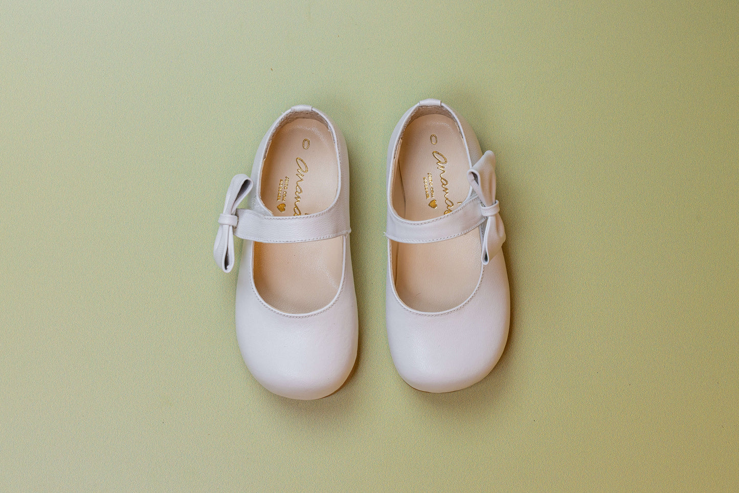 Sapato Infantil Ananás Jess Couro Branco