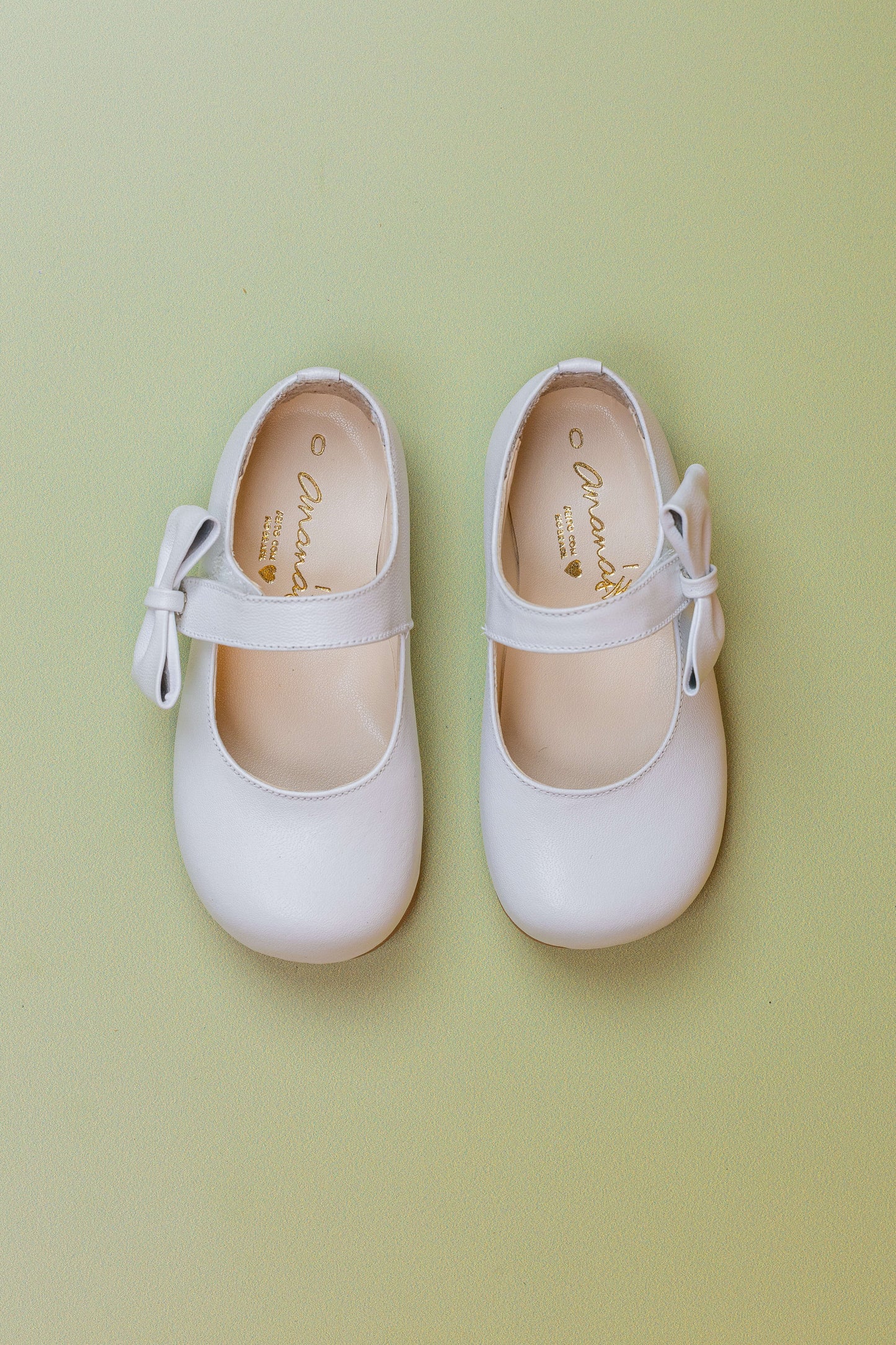 Sapato Infantil Ananás Jess Couro Branco