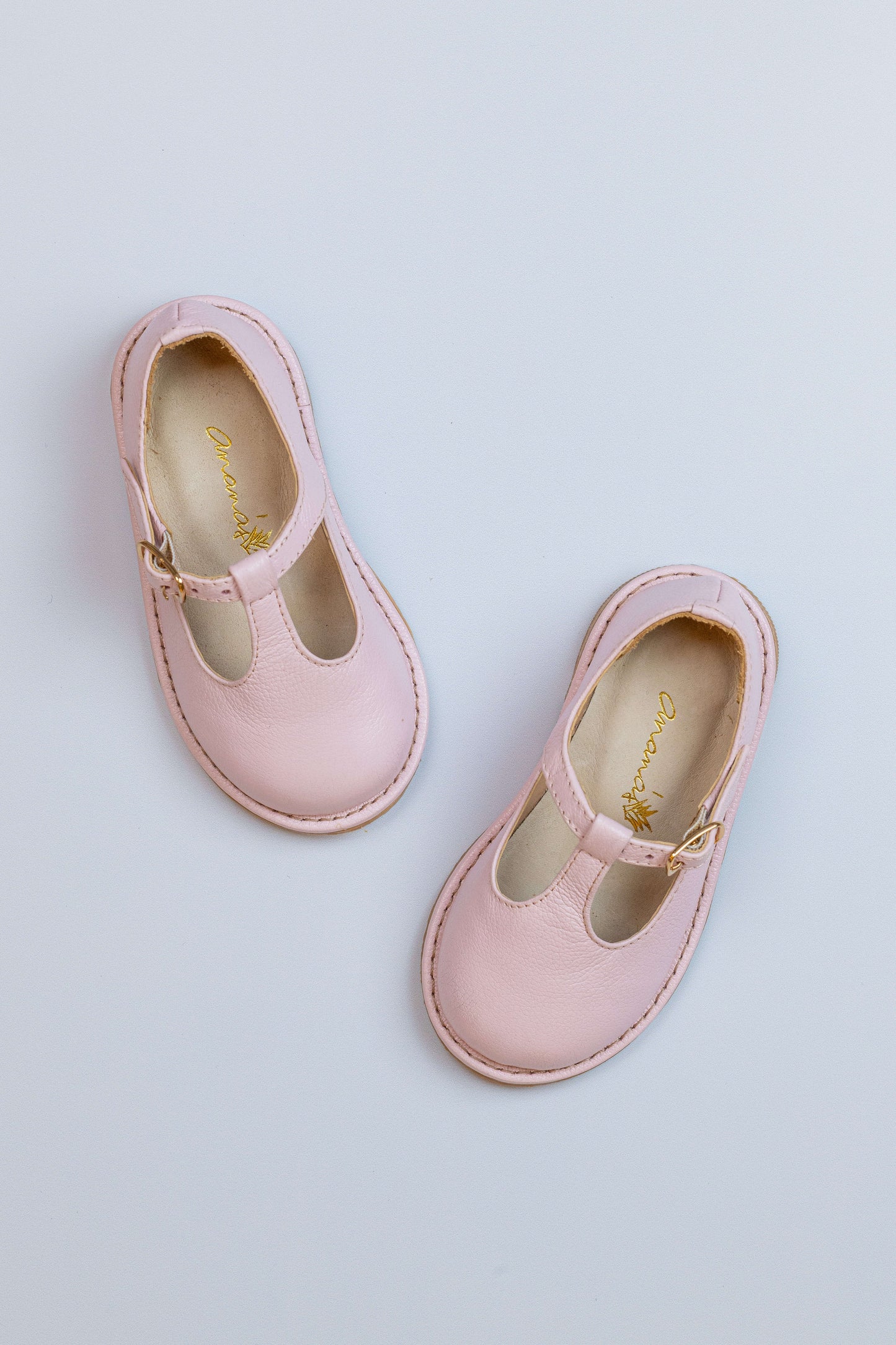 Sapato Infantil Ananás George Couro Rosa Bebê