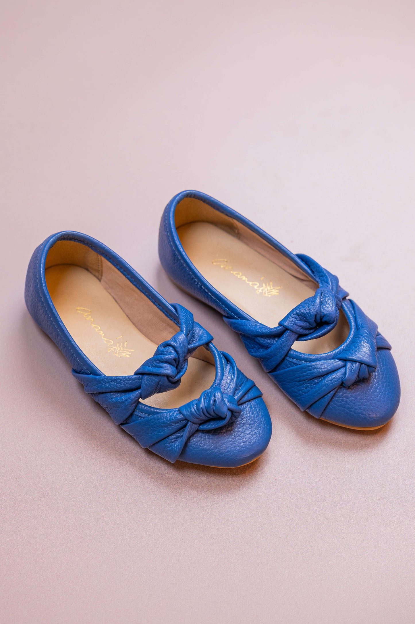 Sapatilha Infantil Ananás Bailarina Galina Couro Azul