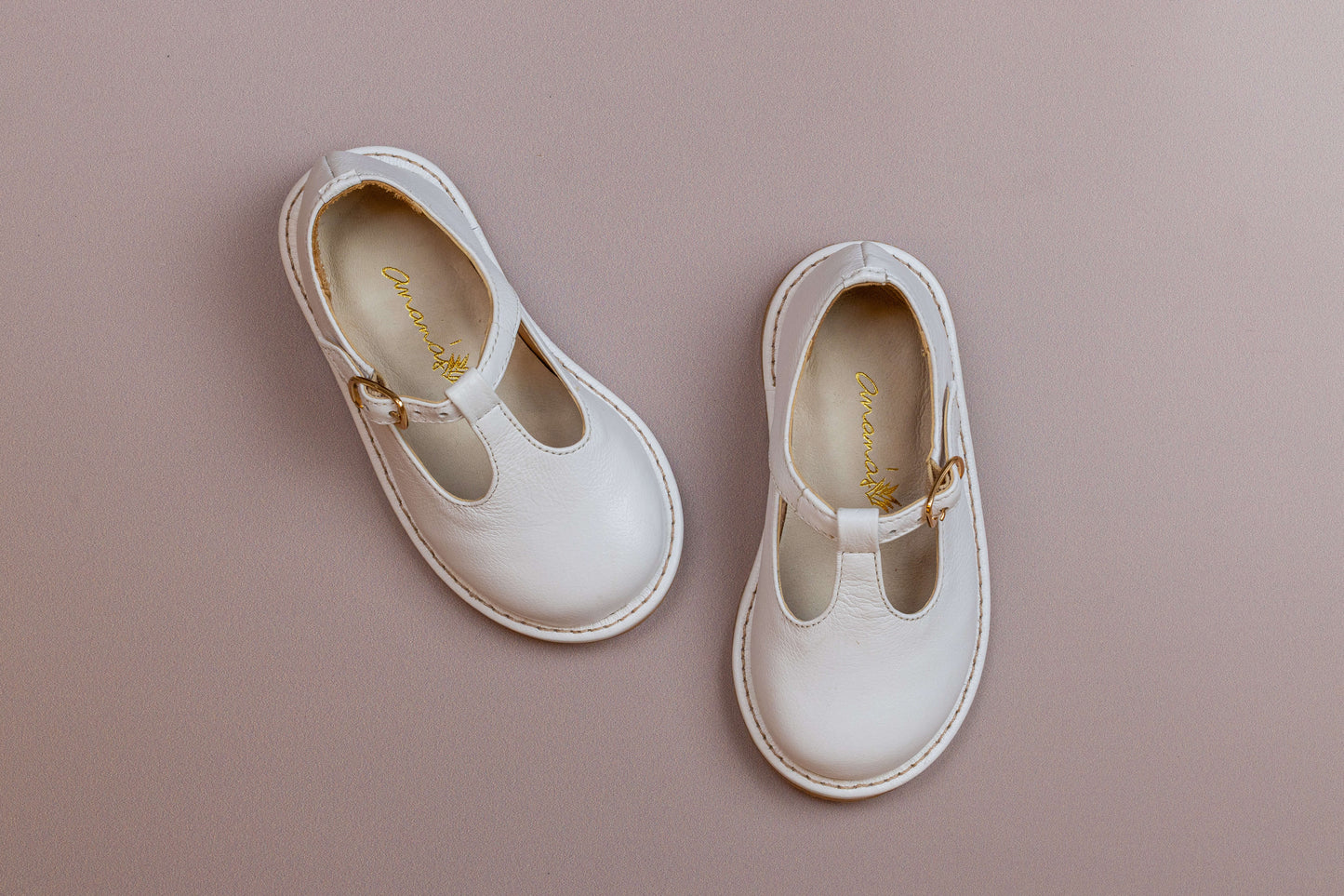 Sapato Infantil Ananás George Couro Branco