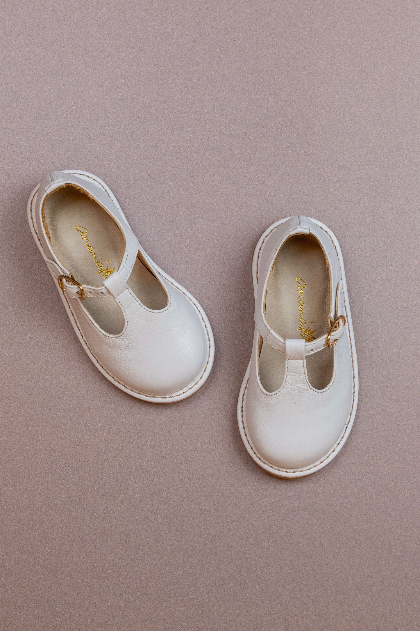 Sapato Infantil Ananás George Couro Branco