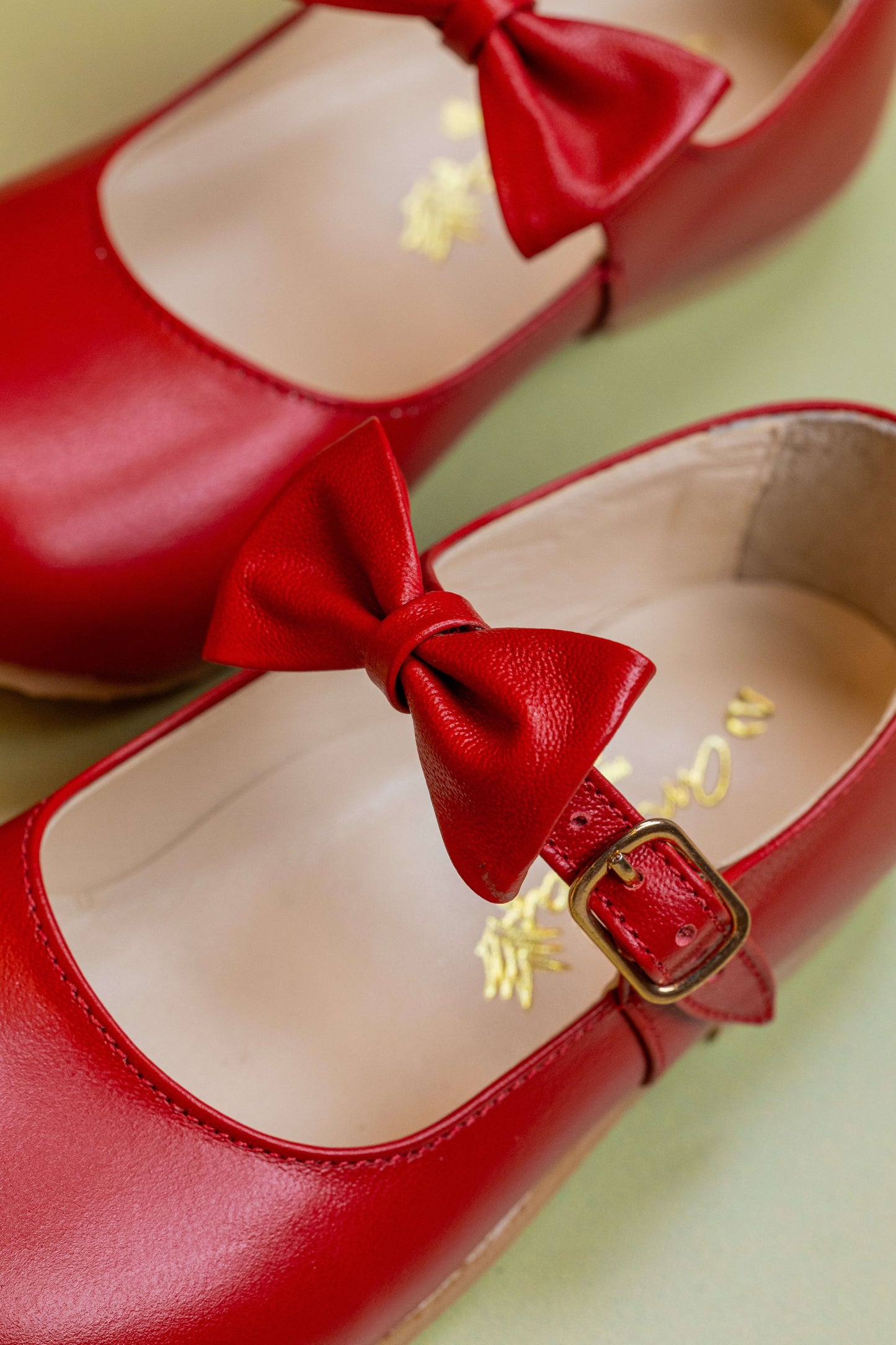 Sapato Infantil Ananás Beth Couro Vermelho