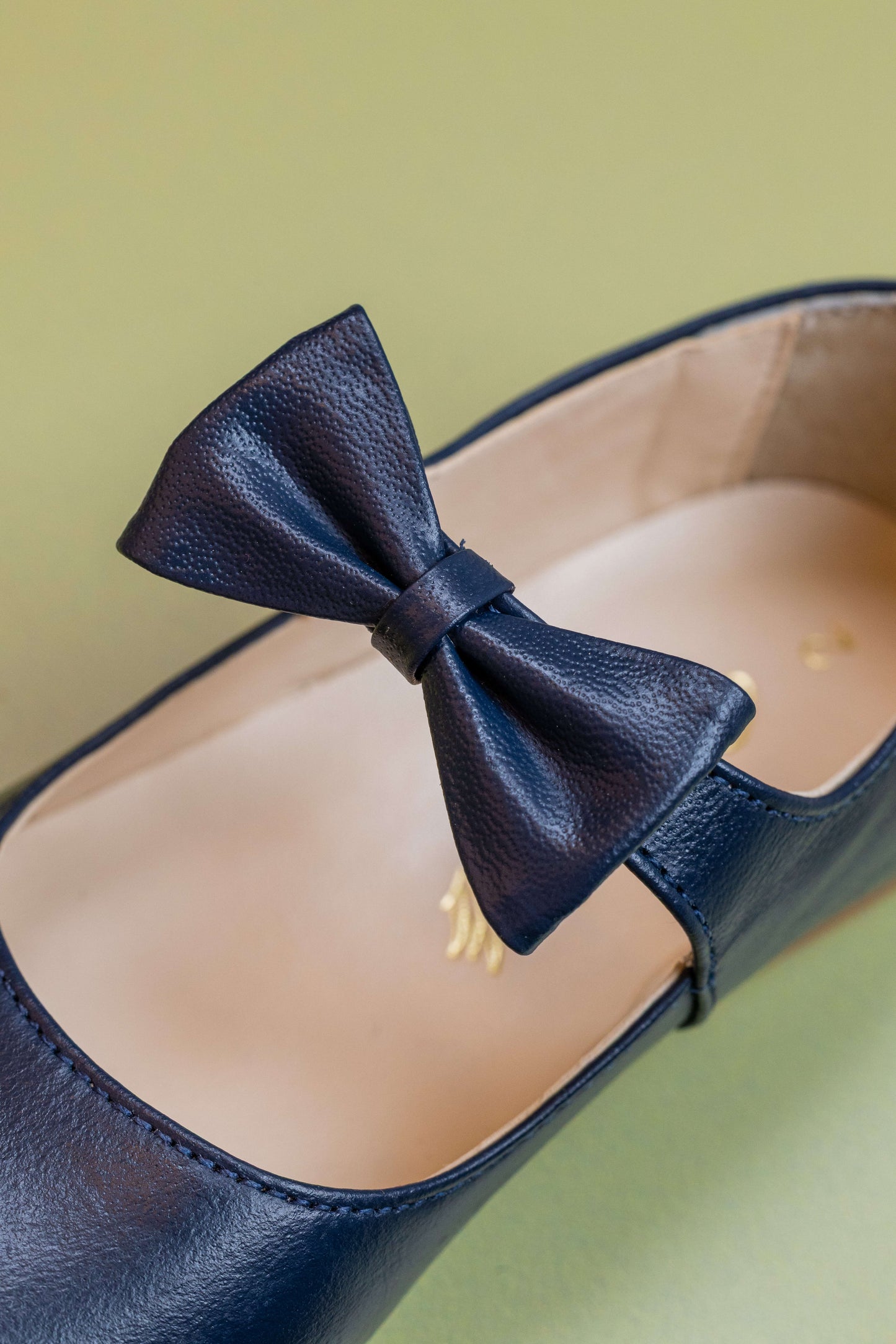 Sapato Infantil Ananás Beth Couro Azul Marinho