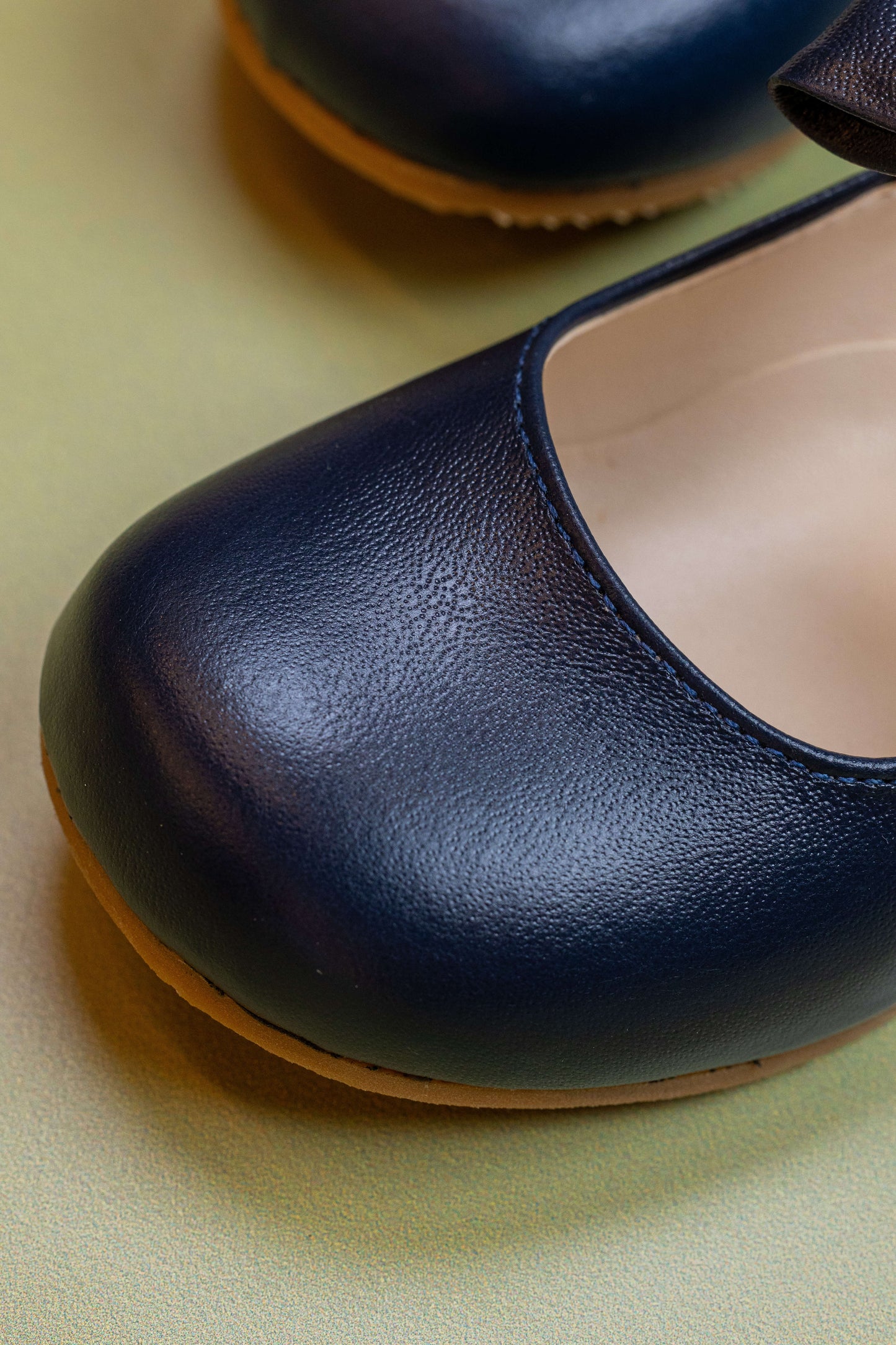 Sapato Infantil Ananás Beth Couro Azul Marinho