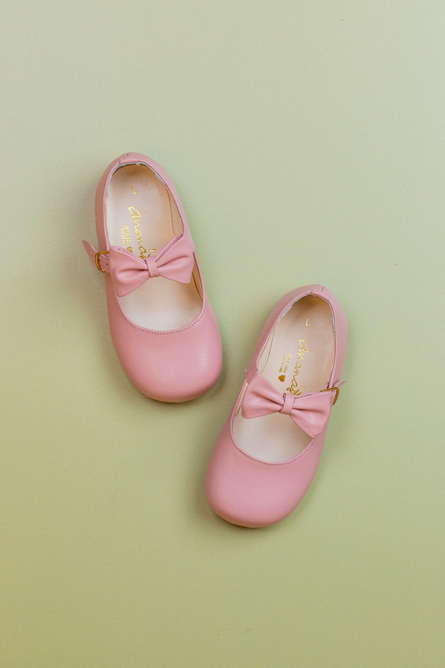 Sapato Infantil Ananás Beth Couro Rosa Bebê
