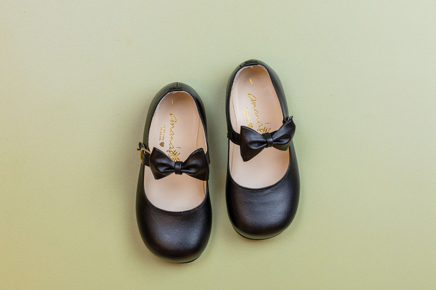 Sapato Infantil Ananás Beth Couro Preto