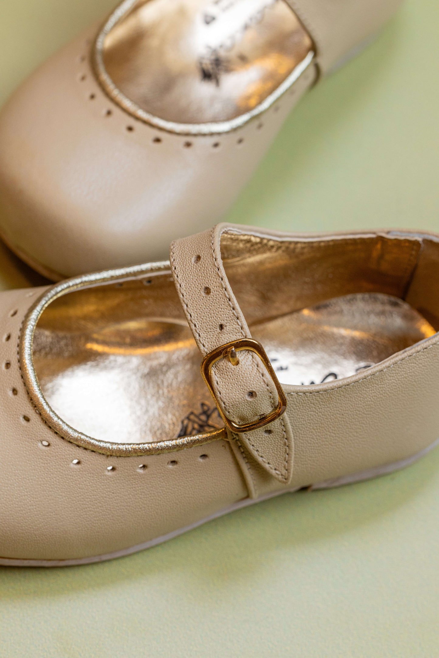 Sapato Infantil Ananás Mary Jane Couro Marfim