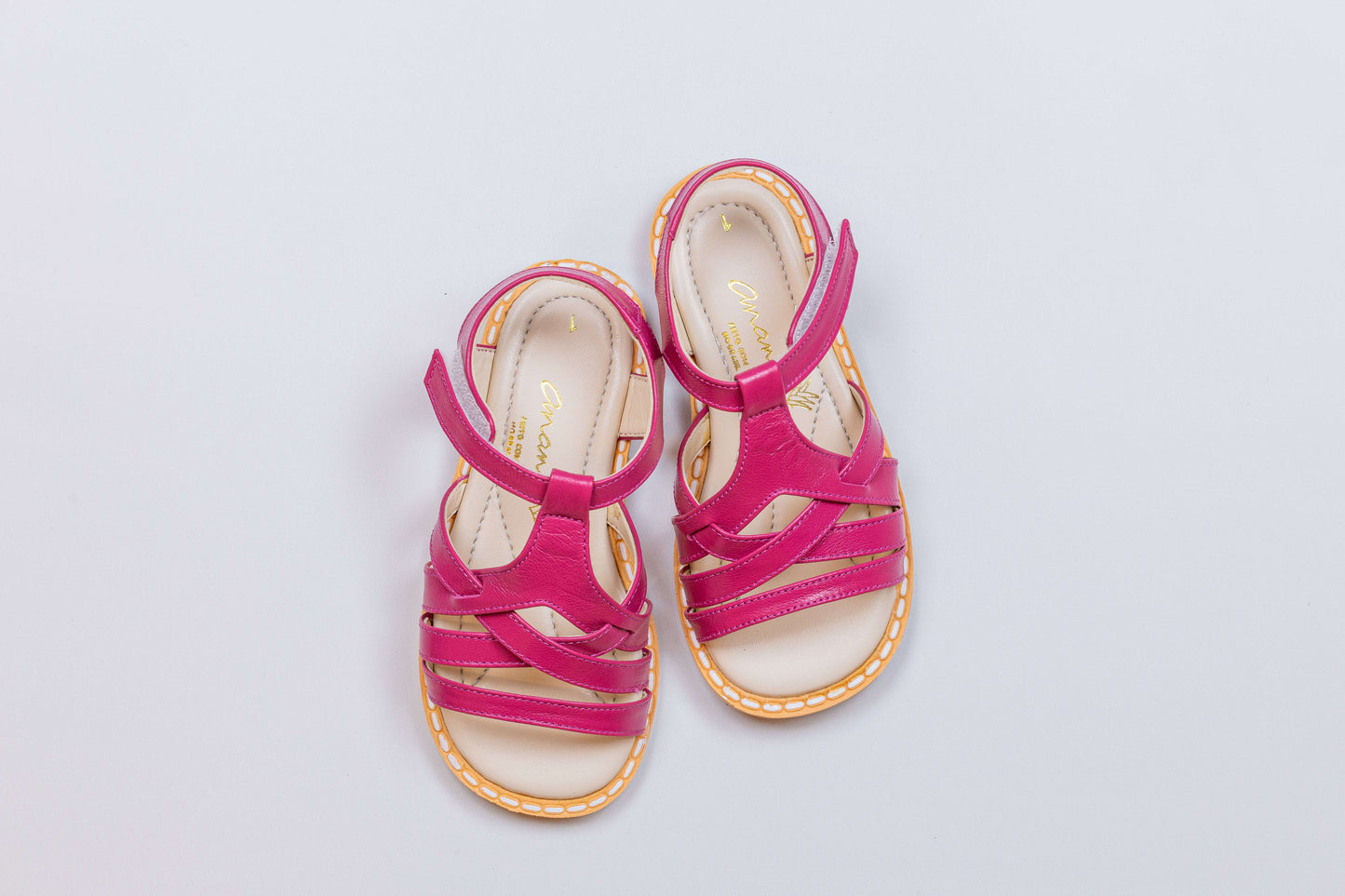 Sandália Infantil Ananás Julie Couro Pink