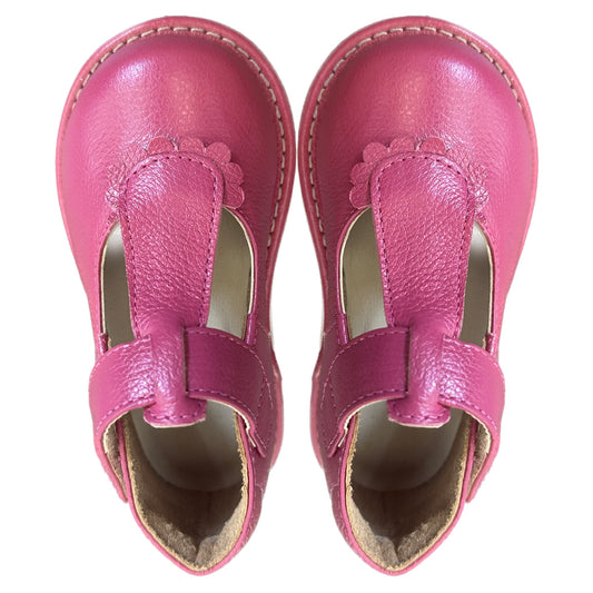 Sapato Infantil Ananás Daisy Couro Rosa Pink