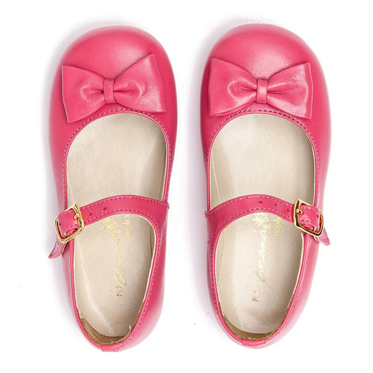 Sapato Infantil Ananás Gigi Couro Rosa Pink