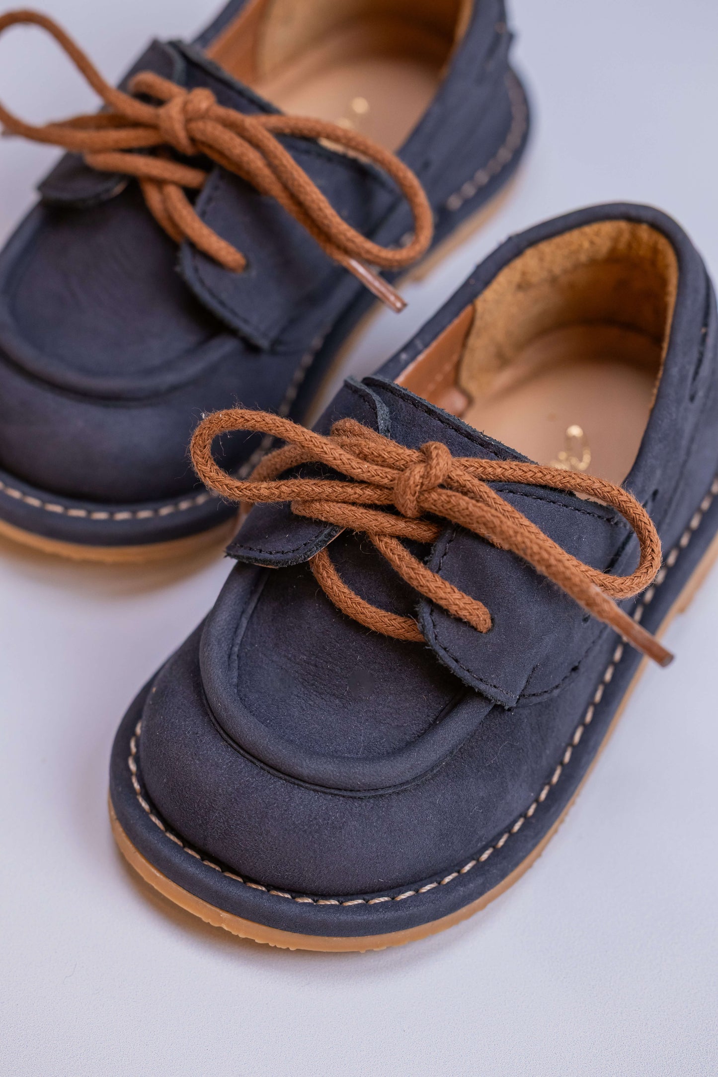 Sapato Infantil Ananás Jack Couro Sued Azul Marinho