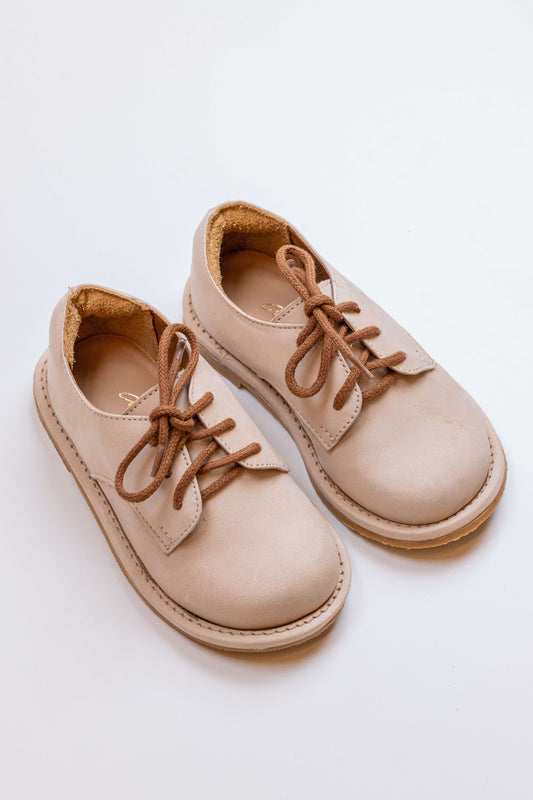 Sapato Infantil Ananás Johnny Sued Marfim