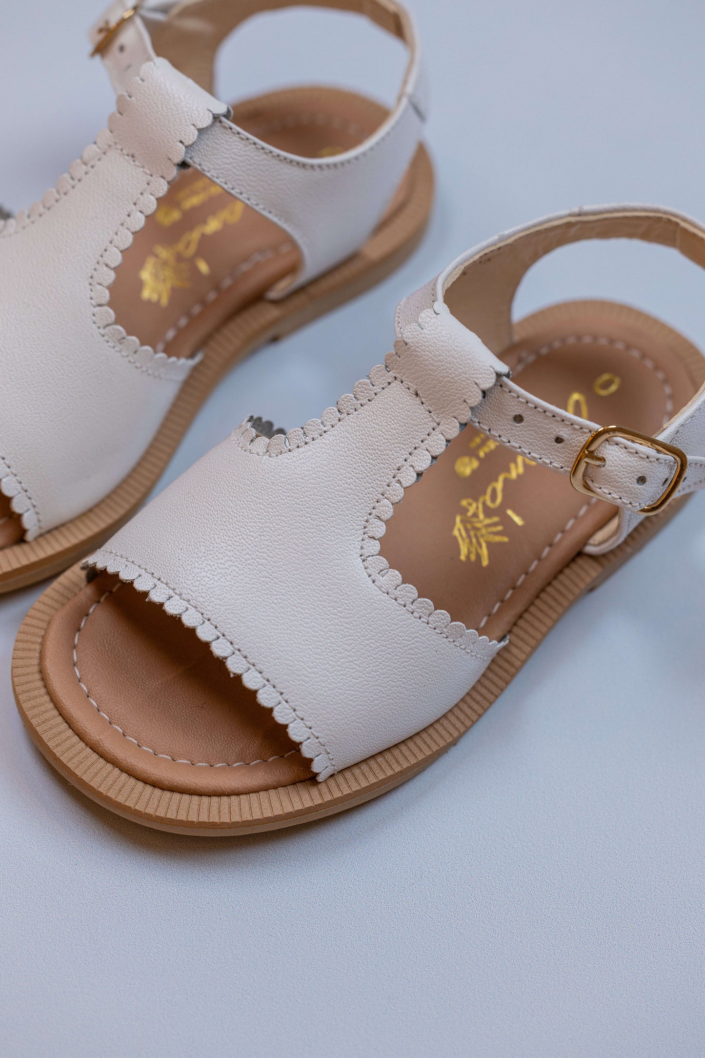 Sandália  Infantil Ananás Isla Couro Branco