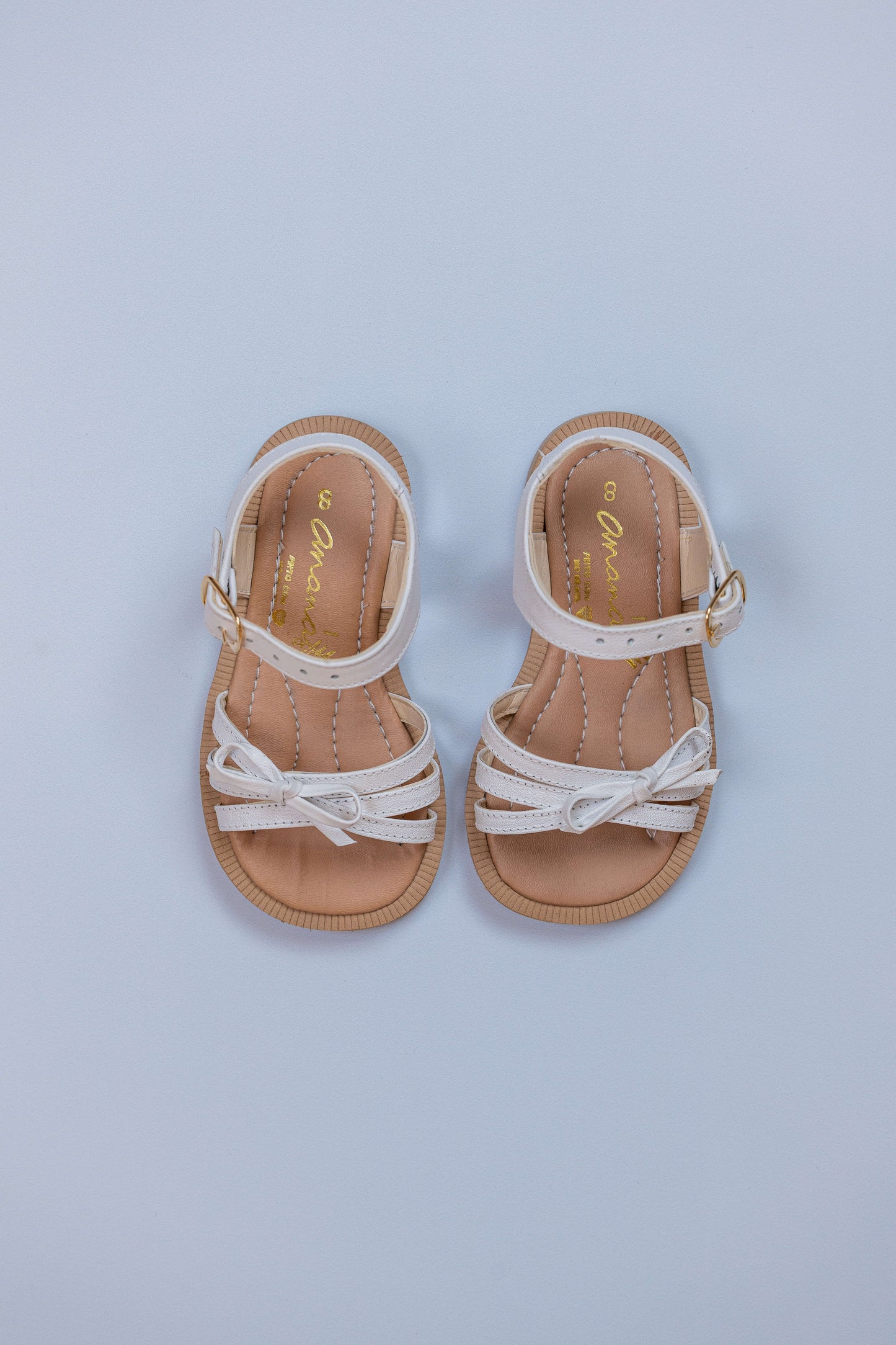 Sandália Infantil Ananás Marie Couro Branco