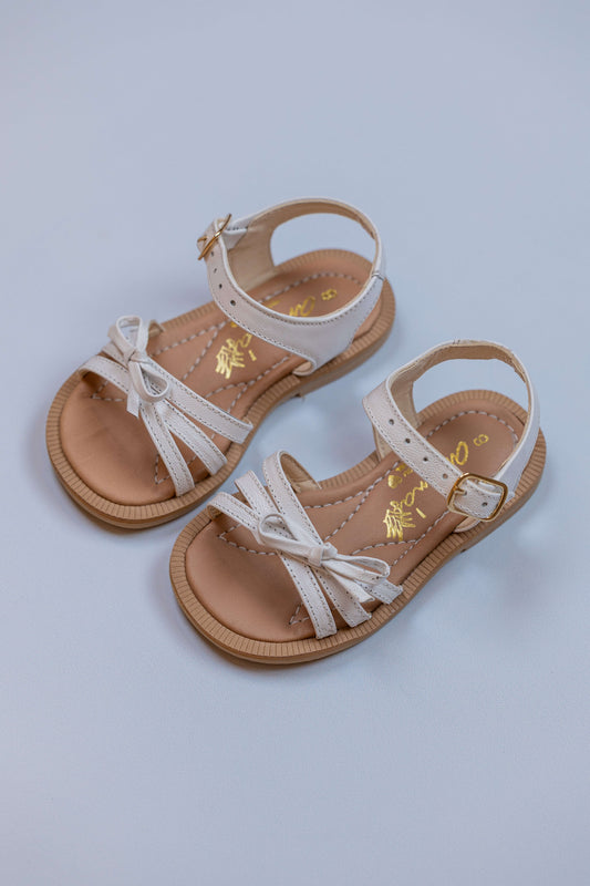Sandália Infantil Ananás Marie Couro Branco