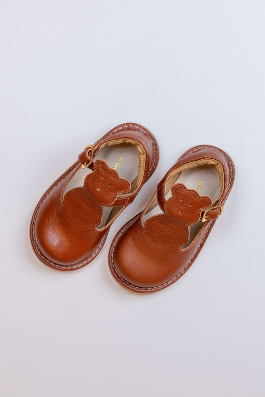 Sapato Infantil Ananás Marco Couro Caramelo