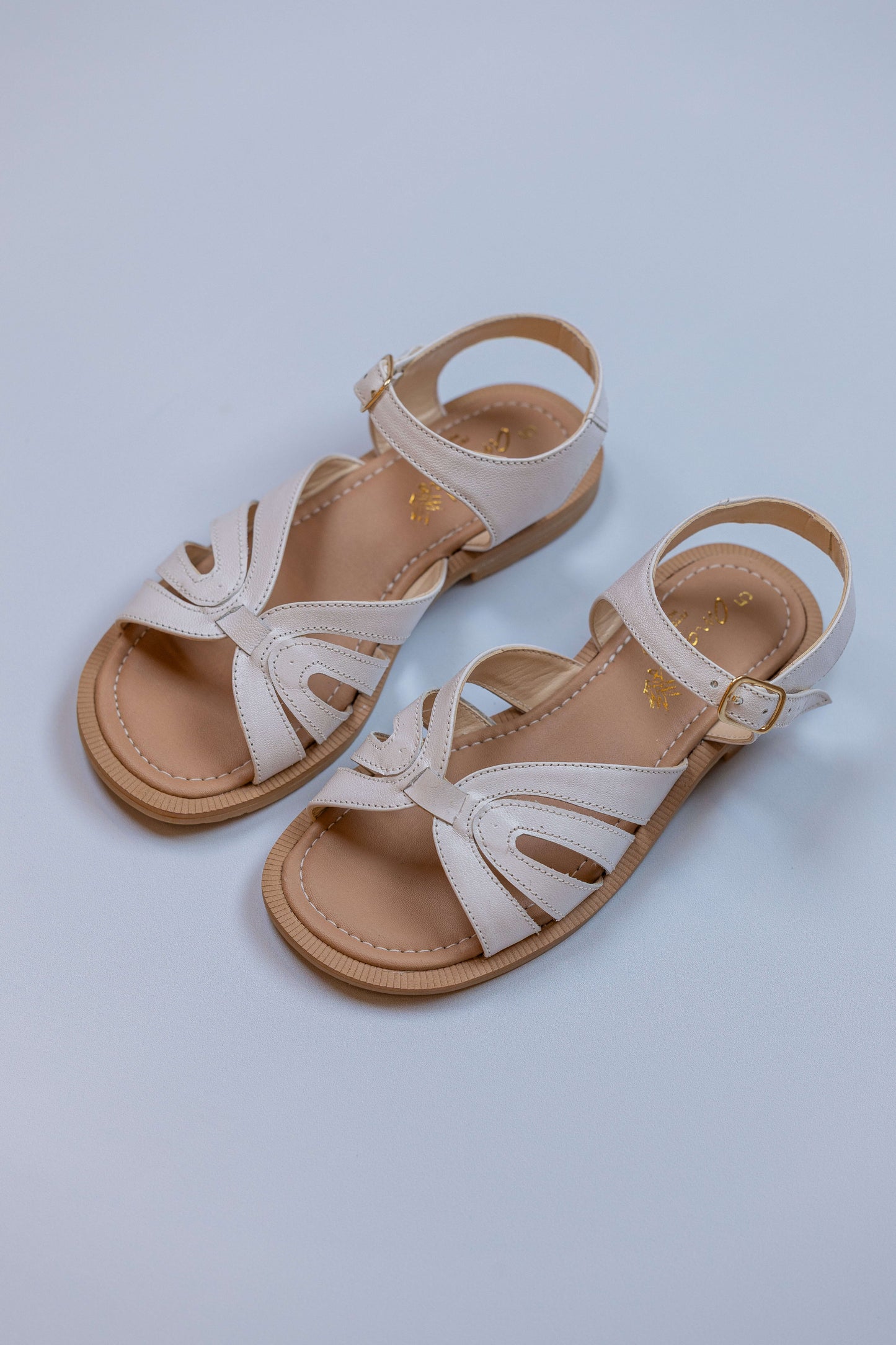 Sandália Infantil Ananás Maya Couro Branco