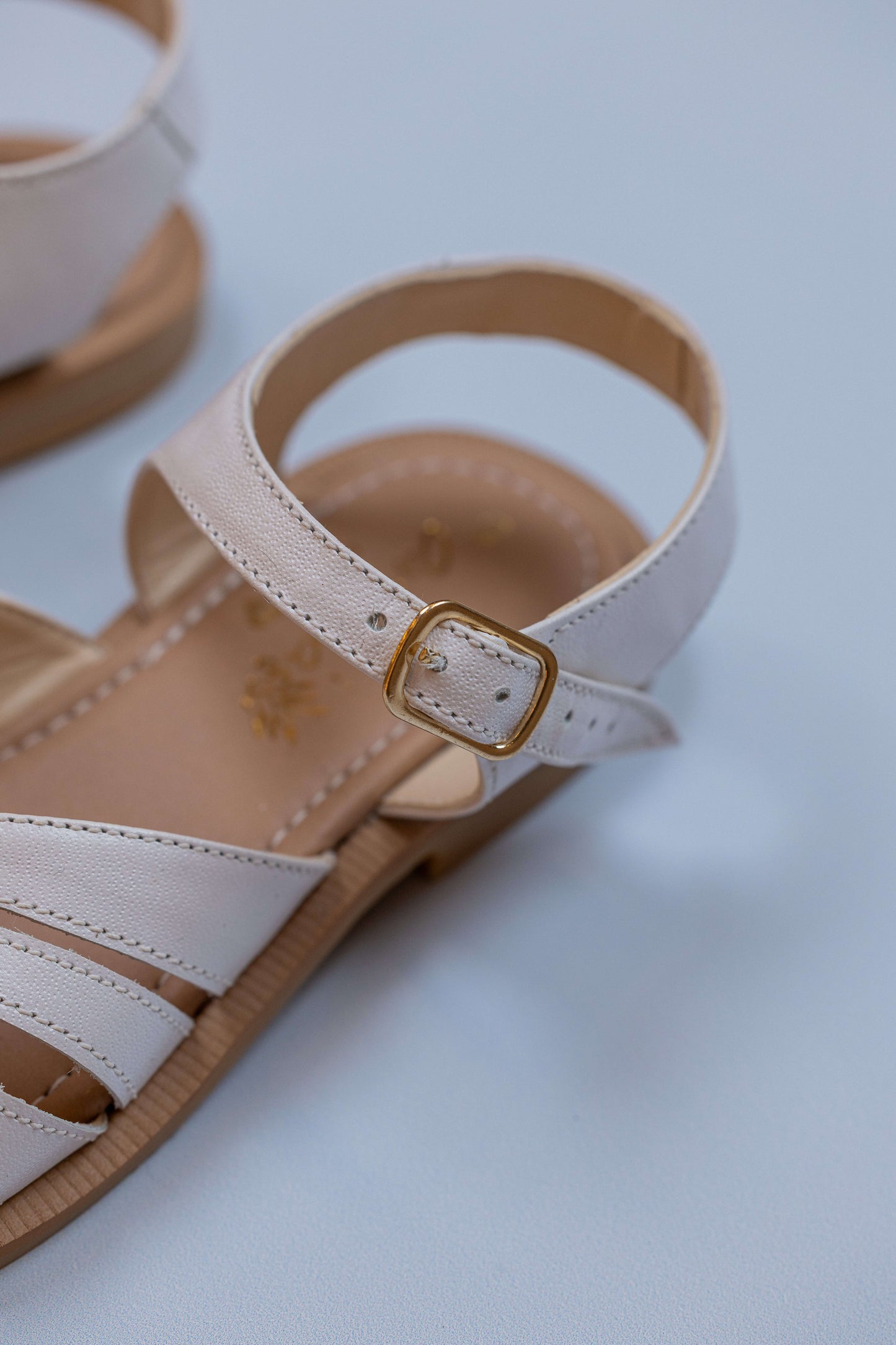 Sandália Infantil Ananás Maya Couro Branco