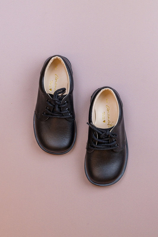 Sapato Infantil Ananás Brogue John Preto