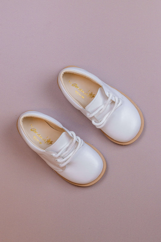 Sapato Infantil Ananás Brogue John Branco