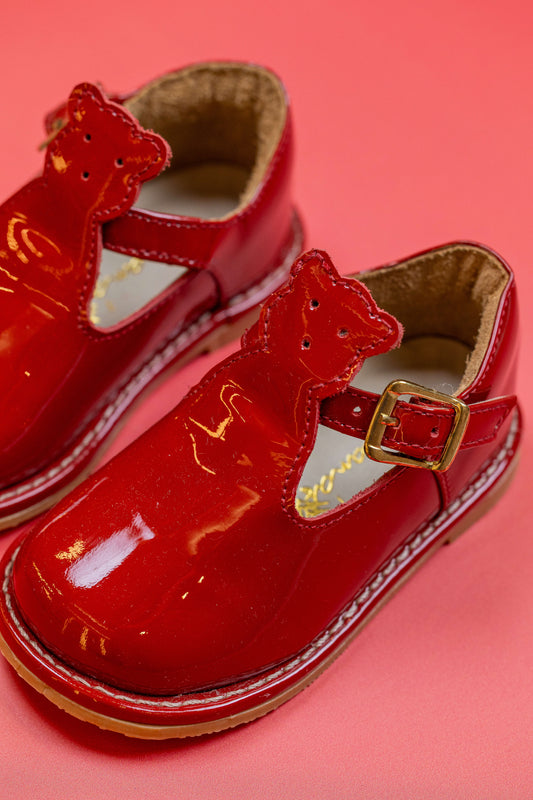Sapato Infantil Ananás Marco Verniz Vermelho