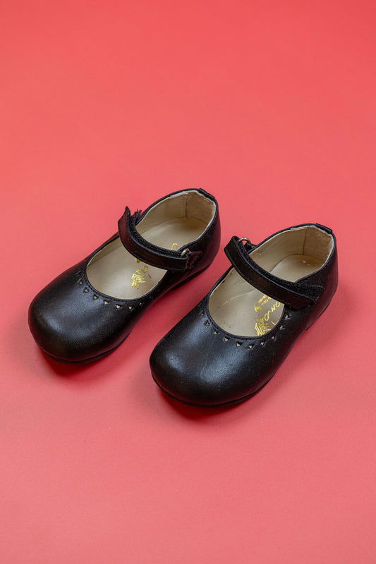 Sapato Infantil Ananás Bella Couro Preto