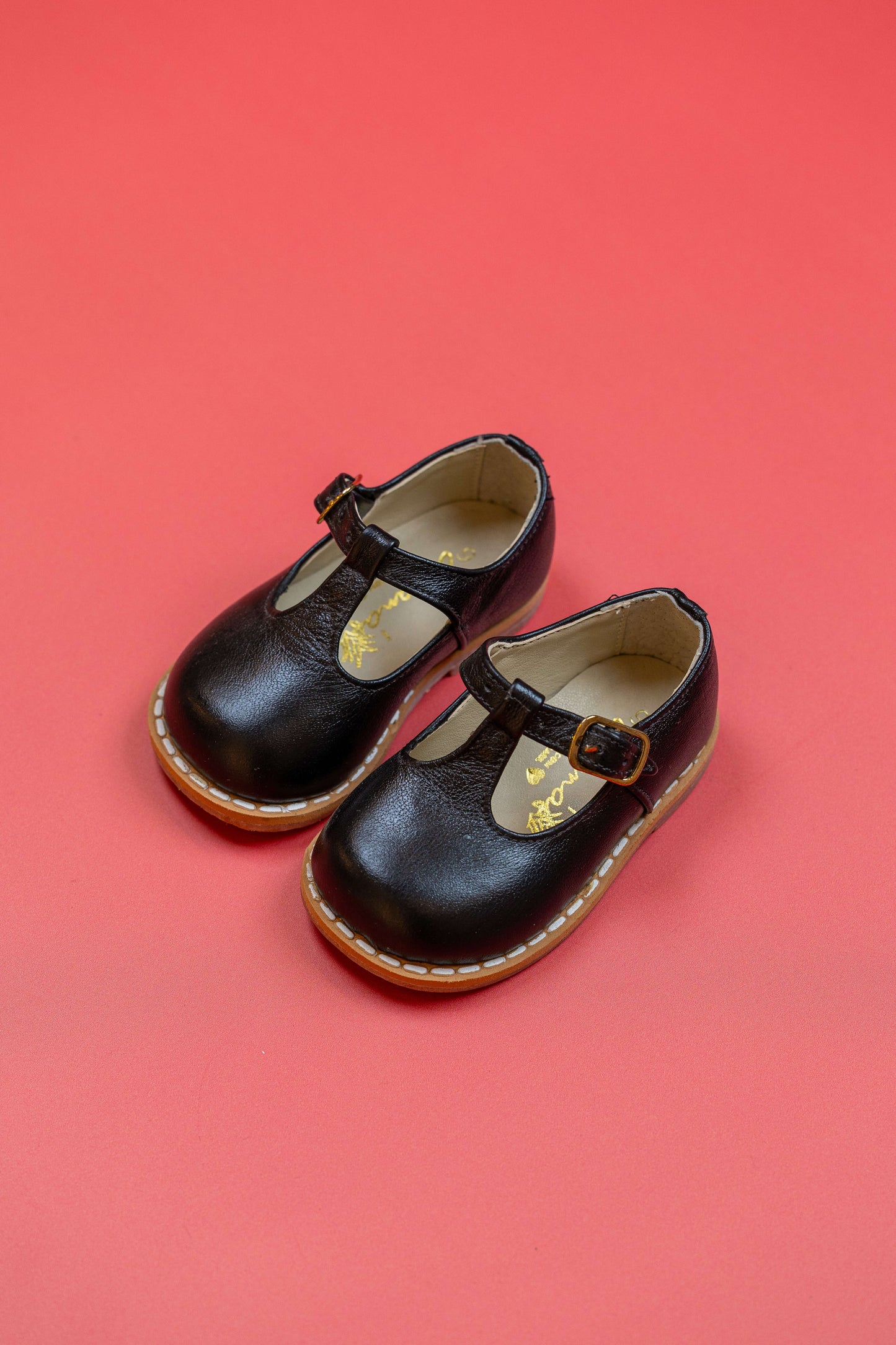 Sapato Infantil Ananás George Clássico Couro Preto