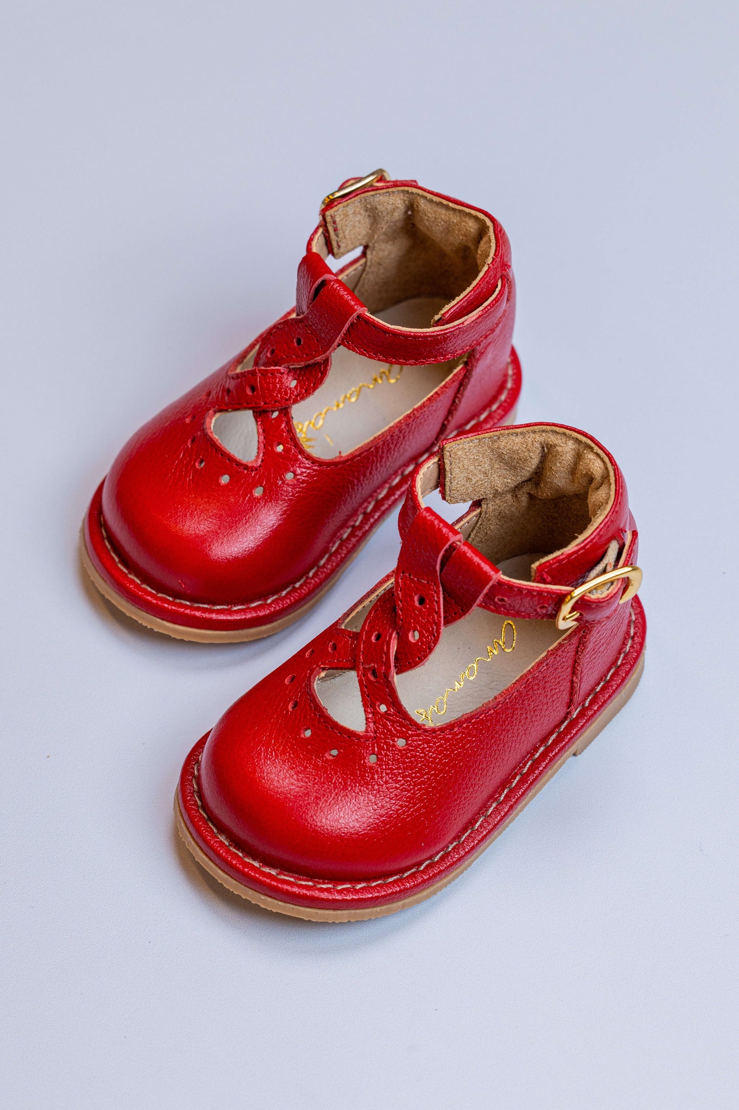 Sapato Infantil Ananás Juliet Couro Vermelho